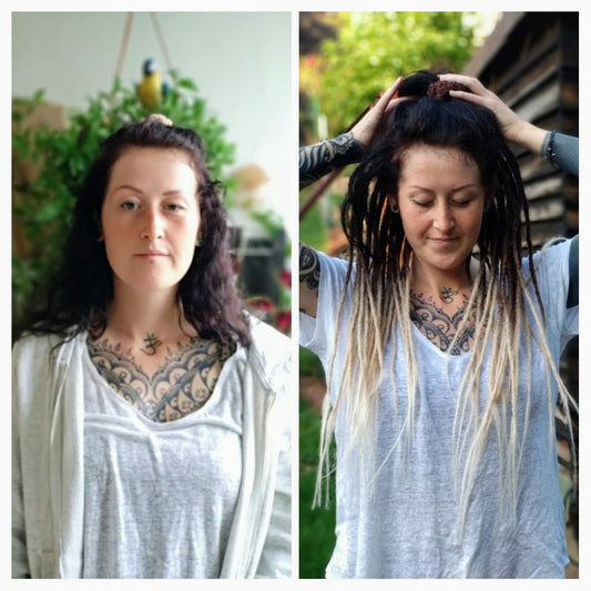 Partial Dreads mit Echthaar-Ombre – der sanfte Einstieg mit Wow-Effekt ✨