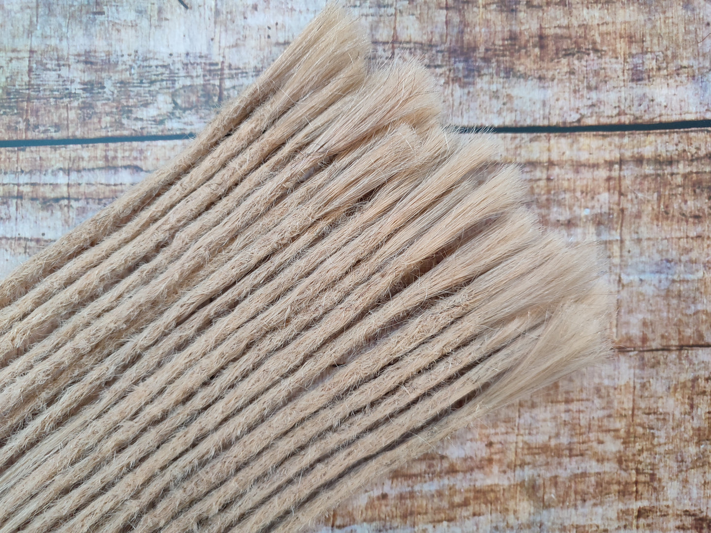 Echthaar Dreadlock Verlängerungen aschblond