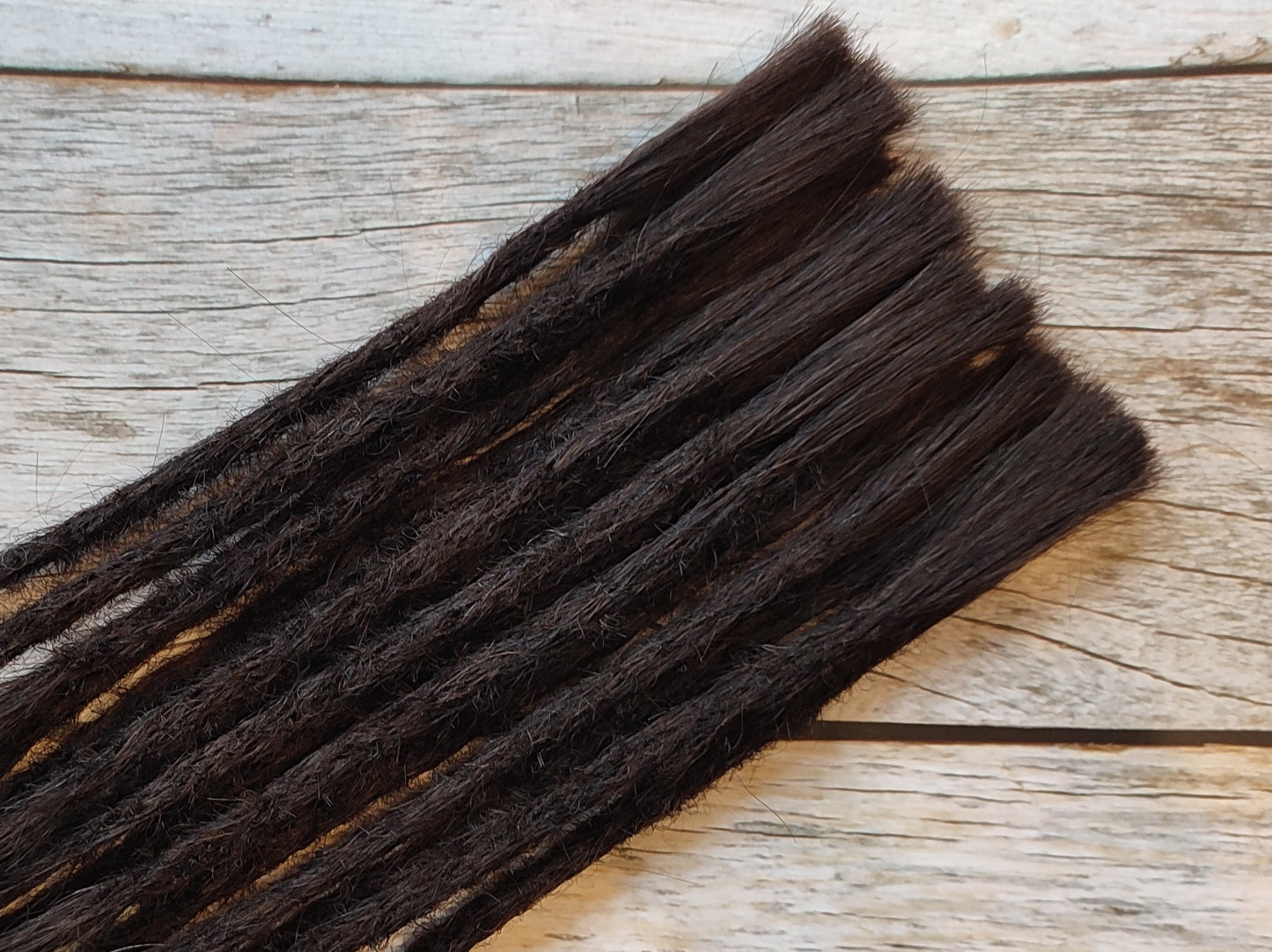 Echthaar Dreadlock Verlängerungen schwarzbraun