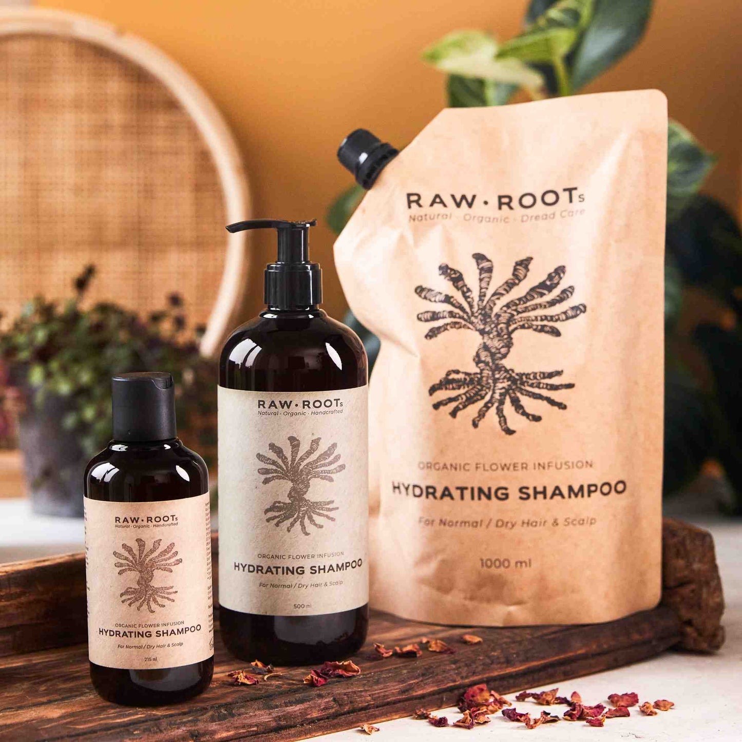 Feuchtigkeits-Shampoo von raw roots für dreadlocks