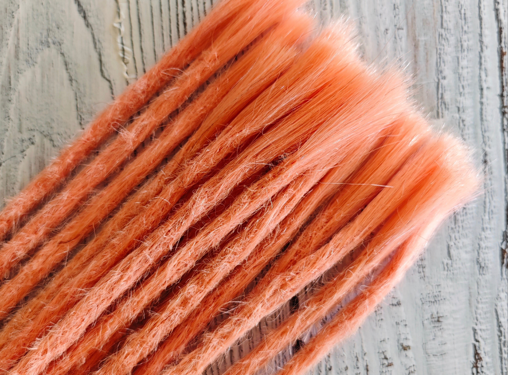 Echthaar Dread Extensions | rosa | gerade Spitzen