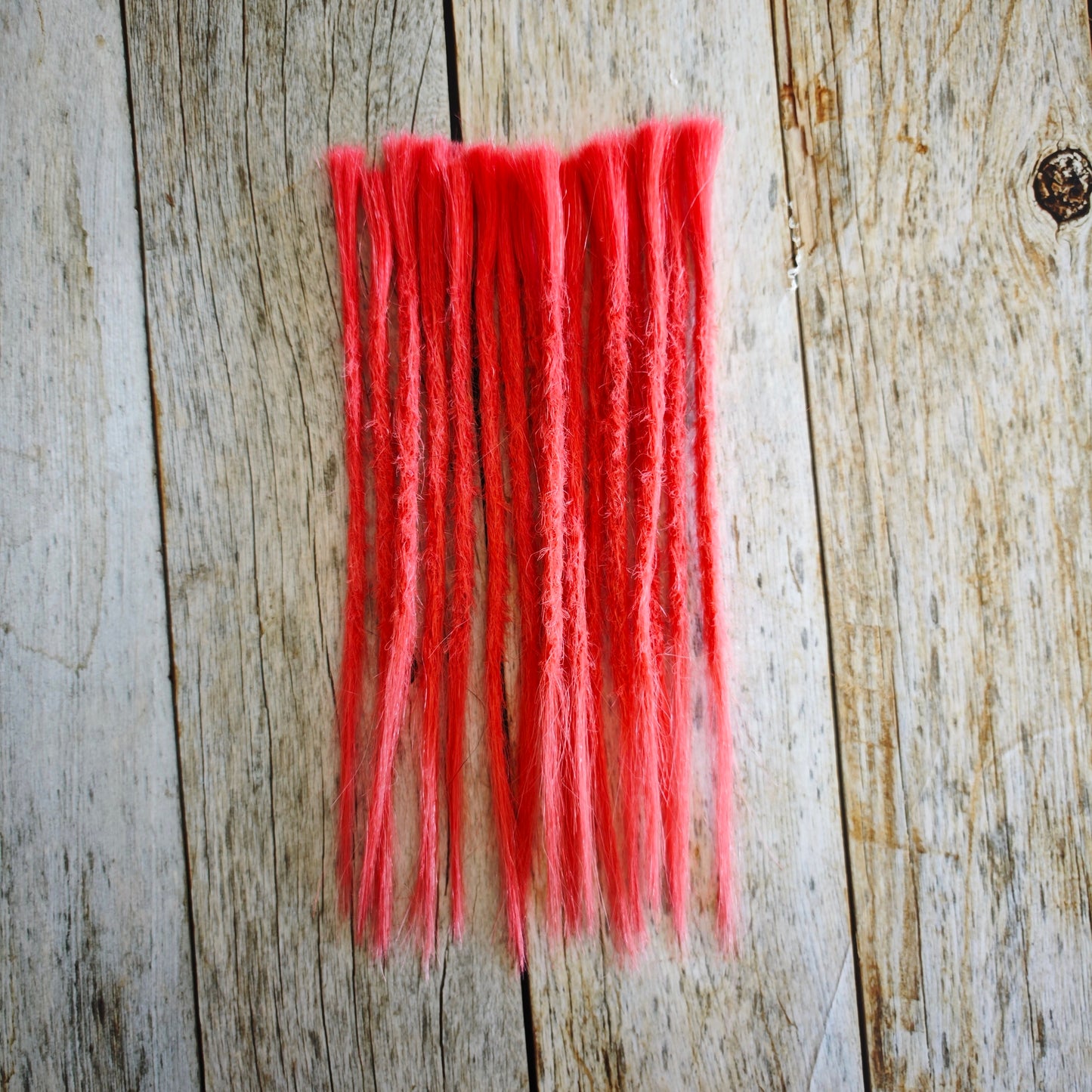 Echthaar Dread Extensions | pink | gerade Spitzen