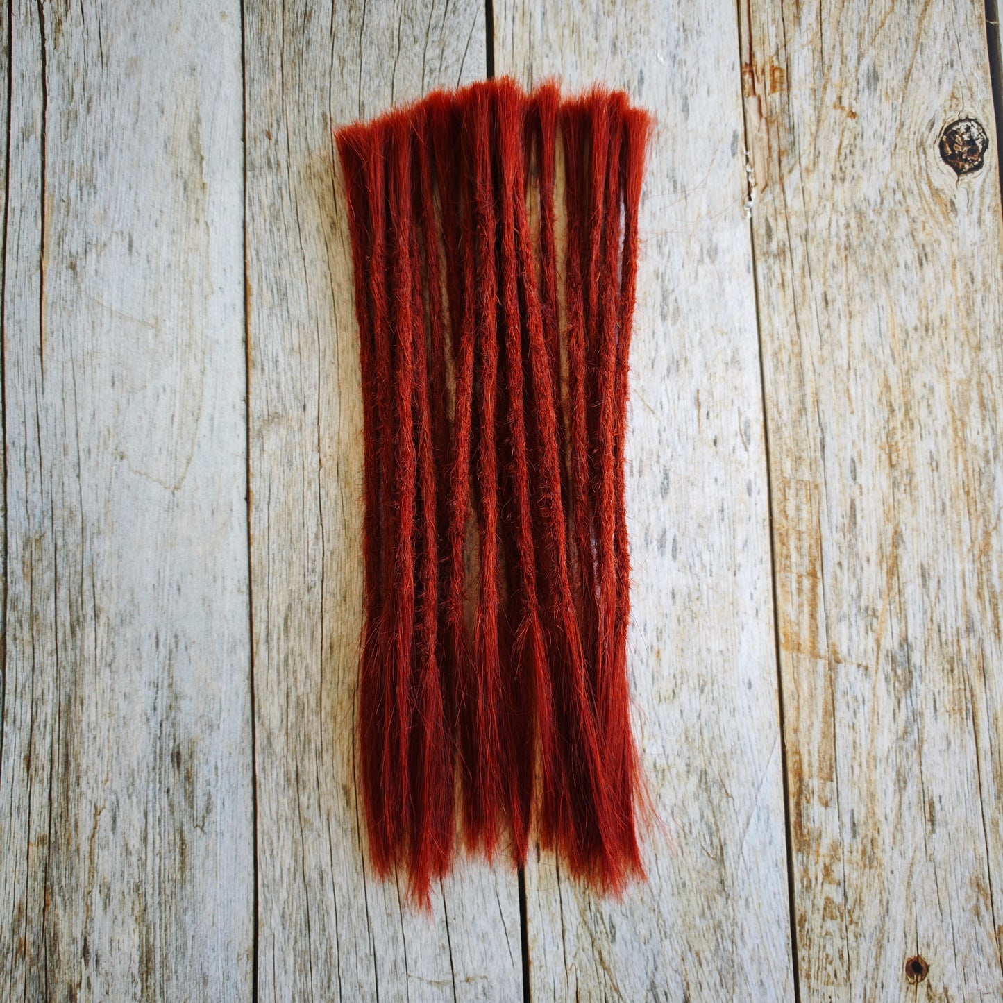 Echthaar Dread Extensions | kupferblond 350 | gerade Spitzen