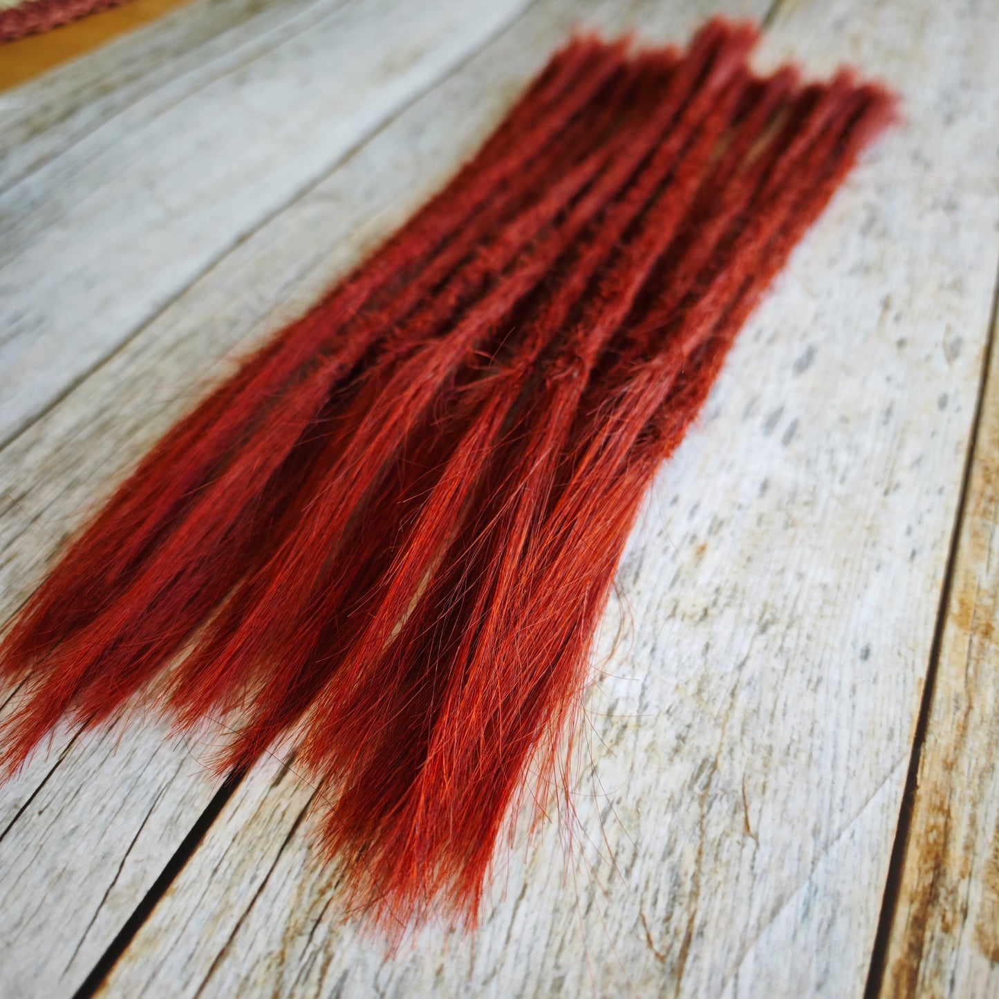 Echthaar Dread Extensions | kupferblond 350 | gerade Spitzen