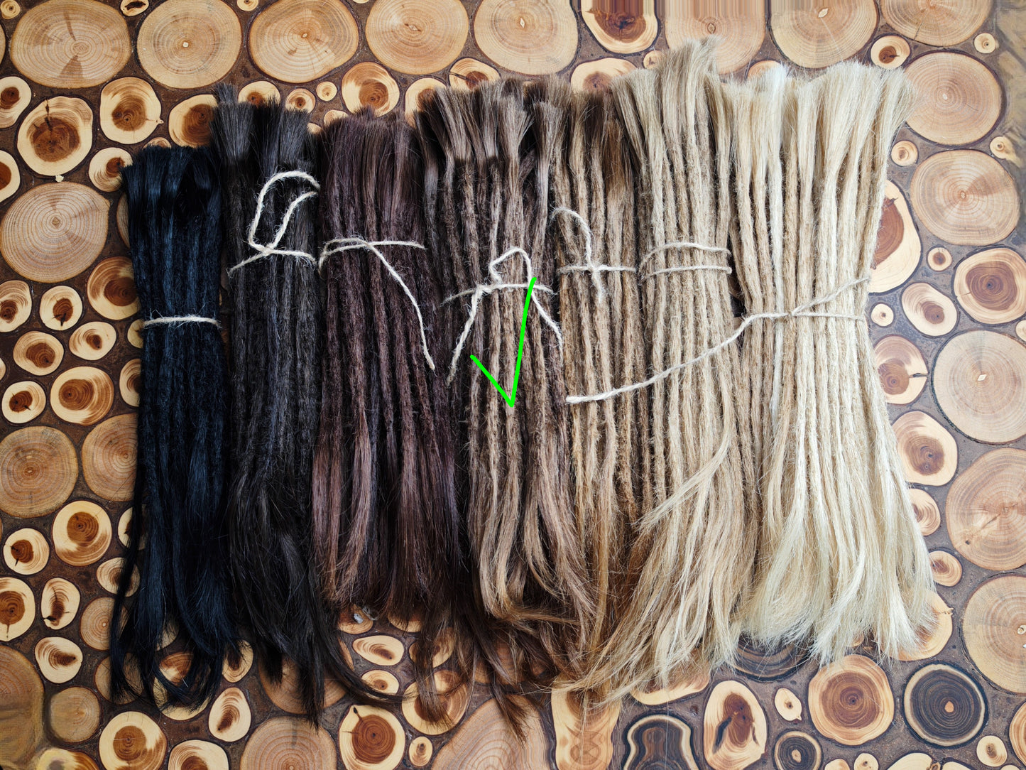 Dunkelblond/Hellbraun | Dread Extensions | Europäisches, unbehandeltes Echthaar