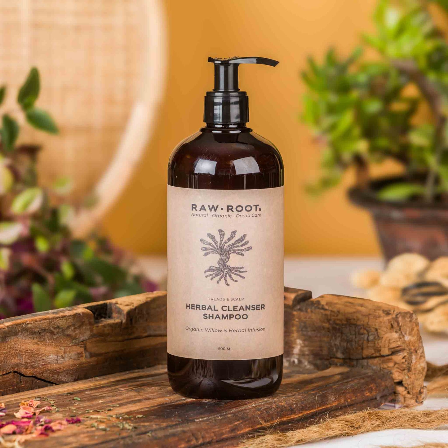 Flasche Kräutershampoo