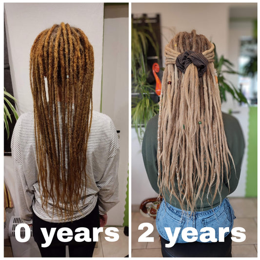 Dread Entwicklung - wie schnell wachsen sie und werden sie dicker??