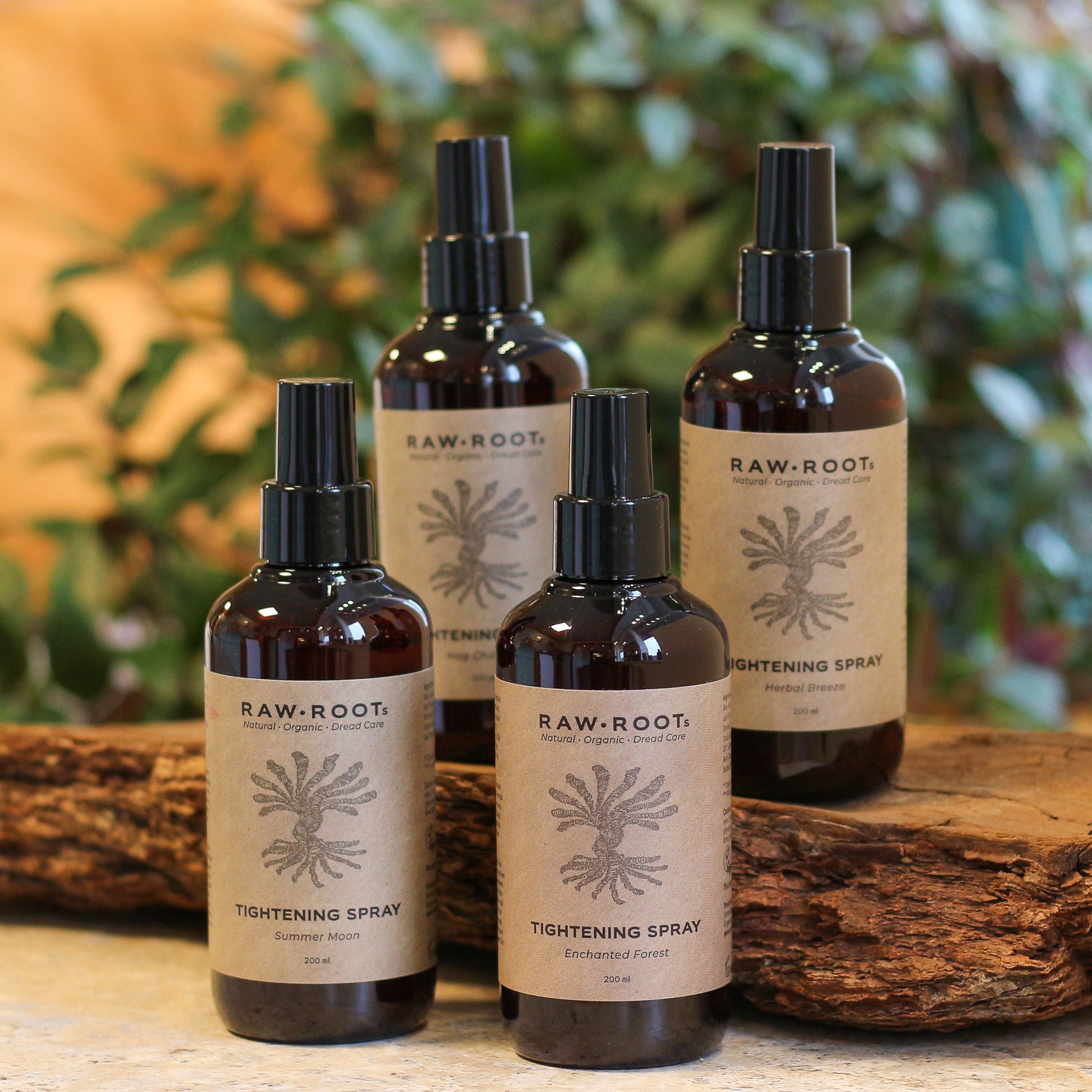 4 Flaschen RAW Roots Tightening Sprays für Dreadlocks