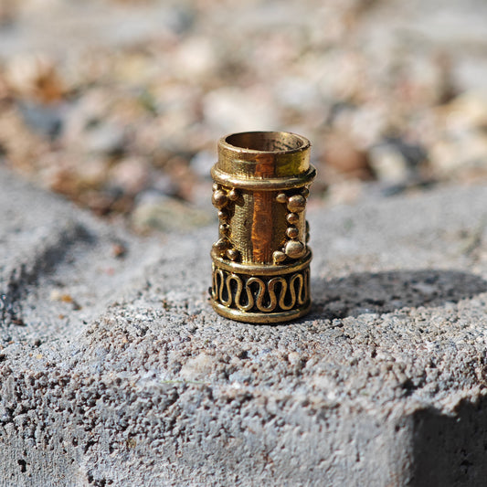 Dreadperle "Golden Root" aus Messing