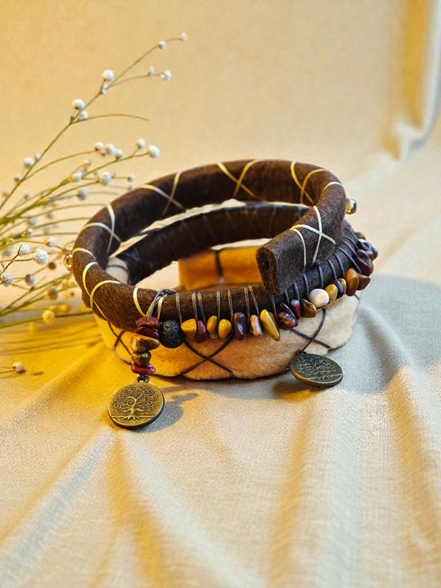 Premium Dreadspirale | Spiralock "Desert Pulse" mit Mookait