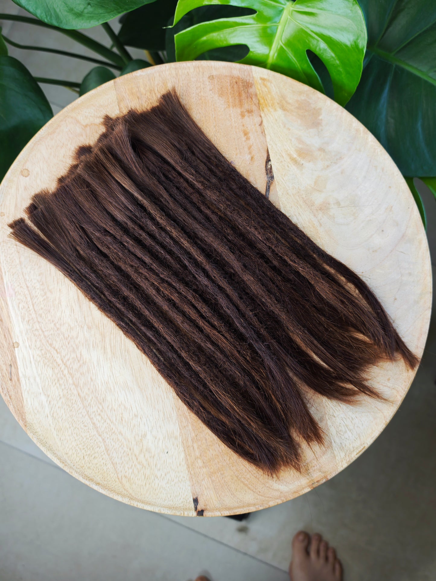 Rotbraun/Kastanie| Dread Extensions | Europäisches, unbehandeltes Echthaar