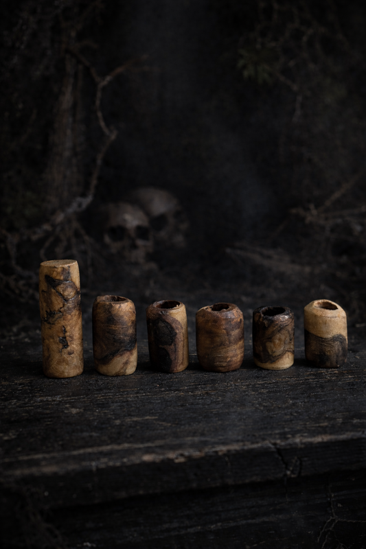 Dreadperlen "Wurzellicht" aus Buche | Größe M