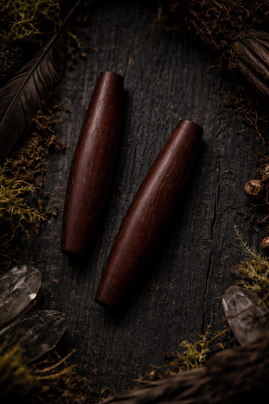 Dreadperlen Edelholz XS extra lang