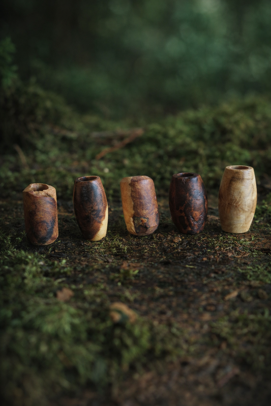 Dreadperlen "Buchenwächter" aus Buche | Größe S/M