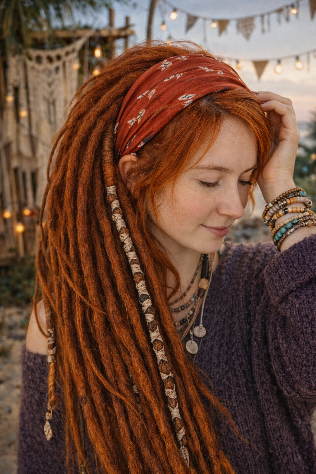 Stretchy Haarband Muster "Amaru"