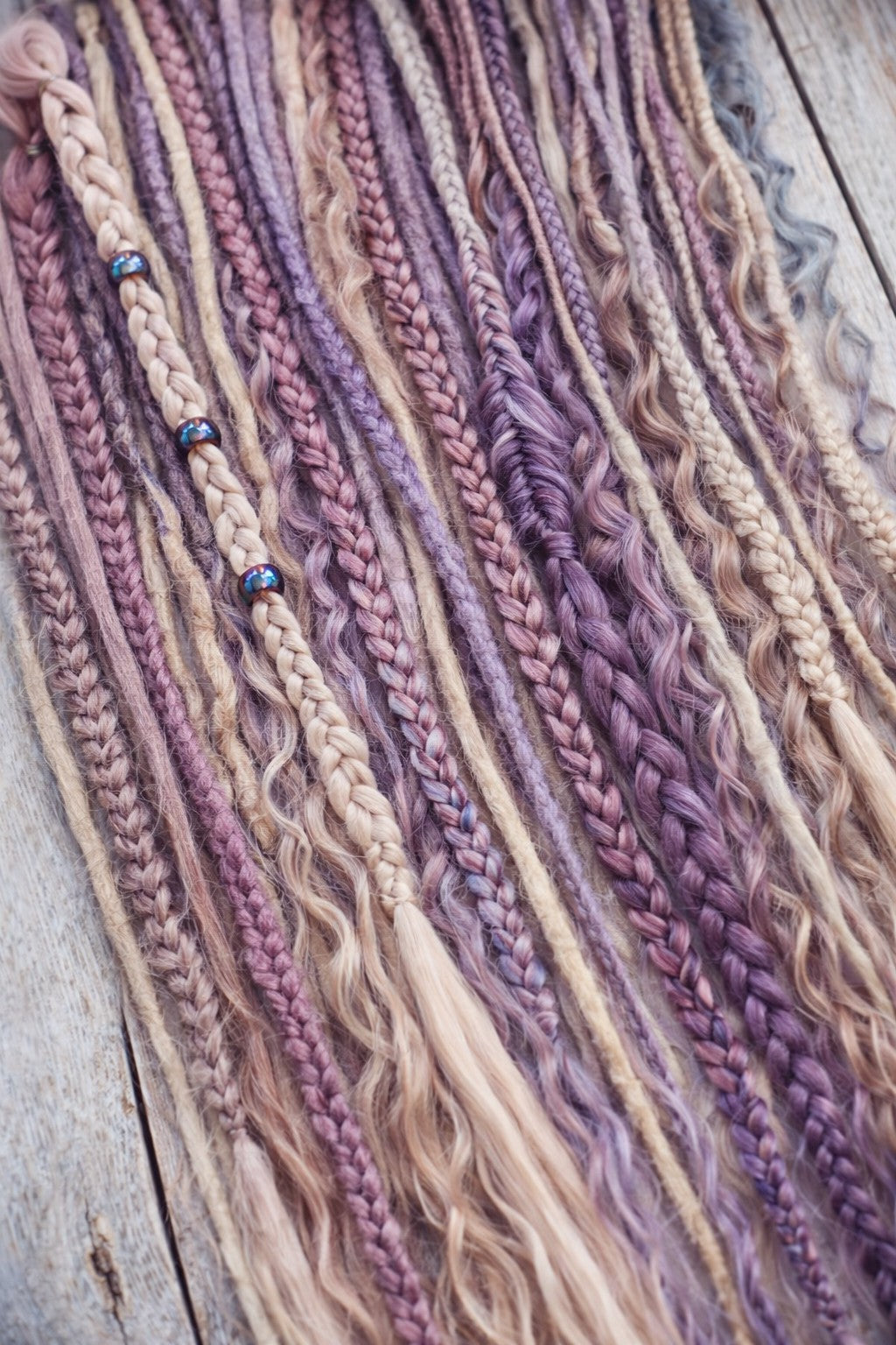 Mixed Texture Set | Dreads, Braids und Waves | synthetic