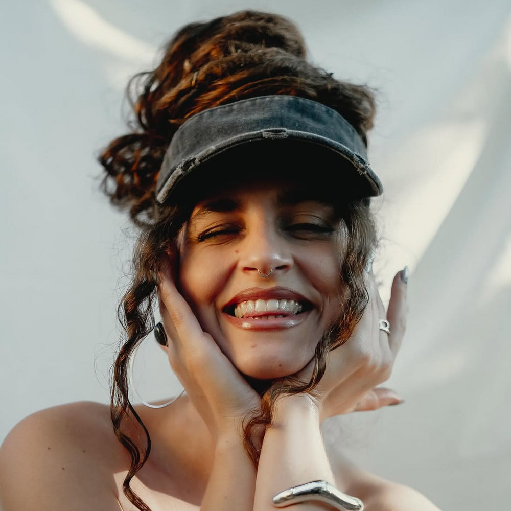 Dreadlock Sonnenblende aus Denim | verschiedene Farben