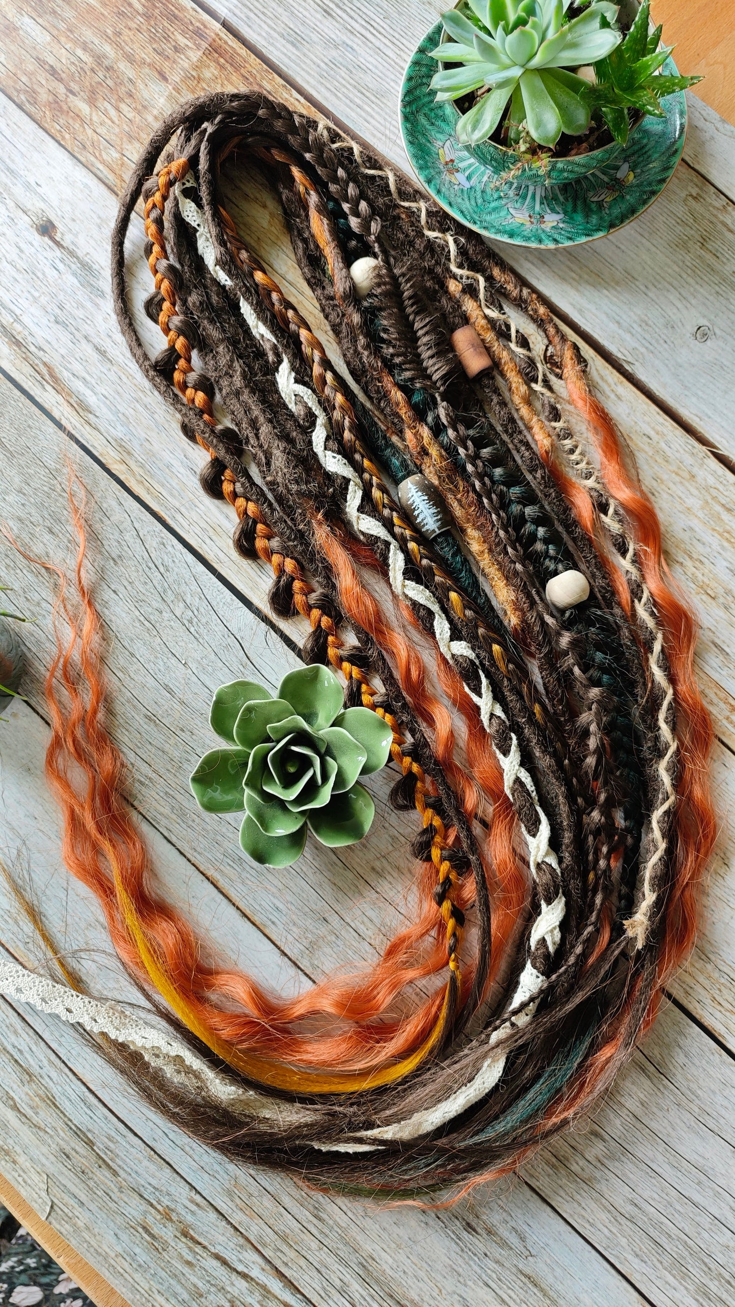 Mixed Texture Set | Dreads, Braids und Waves | synthetic