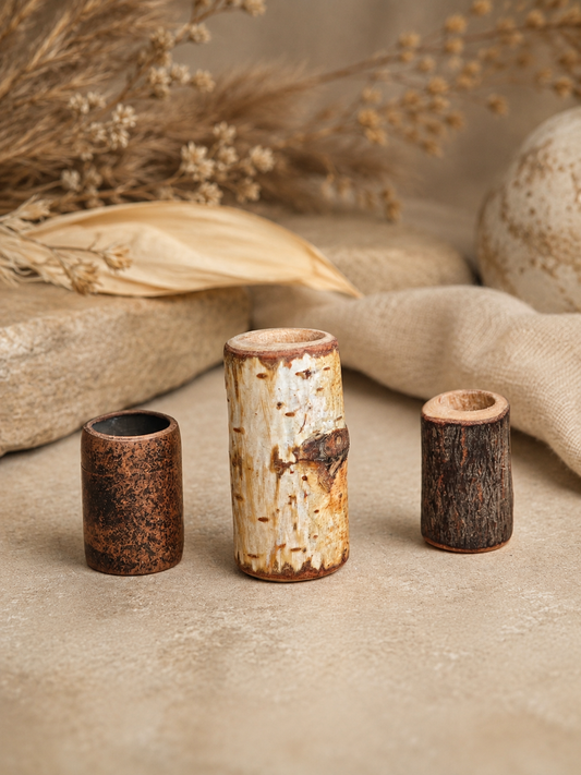 3-teiliges Set Dreadperlen "Rustic", Gr. L