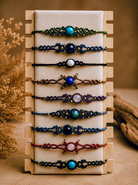 Makramee Edelstein Armbänder