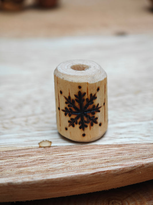 Dreadperle "Snowflake", Gr. S